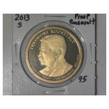 2013-S Roosevelt Presidential Proof Dollar