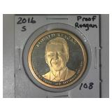 2016-S Reagon Presidential Proof Dollar