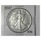 1941 Walking Liberty  Half Dollar