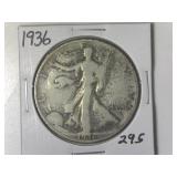 1936 Walking Liberty  Half Dollar