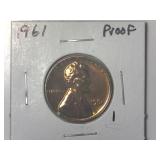 1961 Proof Lincoln Memorial Cent