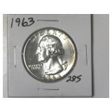 1963 Washington Quarter