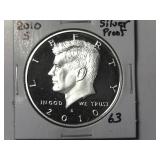 2010-S 90% Silver Proof Kennedy Half Dollar