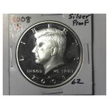 2008-S 90% Silver Proof Kennedy Half Dollar
