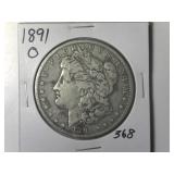 1891-O Morgan Silver Dollar