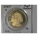 2007-S Madison Presidential Proof Dollar