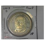 2008-S JQ Adams Presidential Proof Dollar