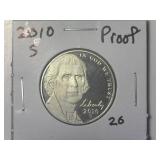 2010-S Proof Jefferson Nickel