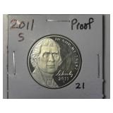 2011-S Proof Jefferson Nickel