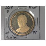2014-S Harding Presidential Proof Dollar
