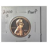 2000-S Proof Lincoln Memorial Cent