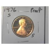 1976-S Proof Lincoln Memorial Cent
