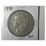 1890 Morgan Silver Dollar