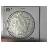1881 Morgan Silver Dollar