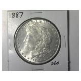 1887 Morgan Silver Dollar
