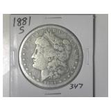 1881-S Morgan Silver Dollar