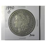 1890-O Morgan Silver Dollar