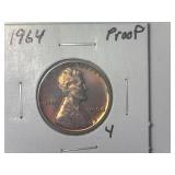 1964 Proof Lincoln Memorial Cent