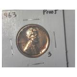 1963 Proof Lincoln Memorial Cent