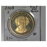 2008-S Van Buren Presidential Proof Dollar