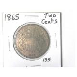 1865 Two Cent Piece