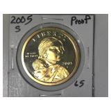 2005-S Sac Proof Dollar
