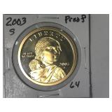 2003-S Sac Proof Dollar