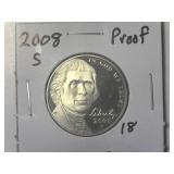 2008-S Proof Jefferson Nickel