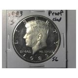 1983-S Clad Proof Kennedy Half Dollar