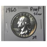 1960 Silver Proof Washington Quarter