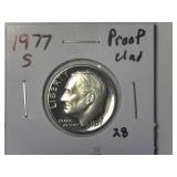 1977-S Clad Proof Roosevelt Dime