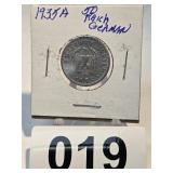 1935A  50 Reich German Coin
