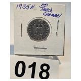 1935E 50 Reich German Coin