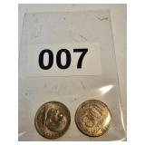 50 Centavos ( 2 Total