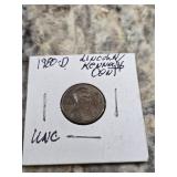 1980-D JFK Lincoln Penny Cent Uncirculated