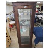 Antique Curio Square Cabinet 64' T x 18' W x 18' D