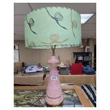 Vintage Pink Mid Century Modern Table Lamp