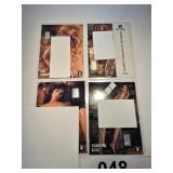 Playboy 1 Grain .999 Silver Cards ( 4 total