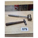 Miniature Ball Peen Hammer with Brass Hammer