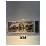 $2 Bill Colorized