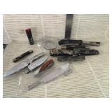 Box of knives handcuffs