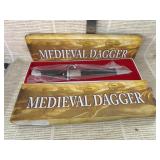 Medieval dagger in box