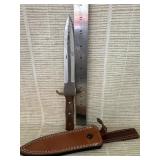 Knife with leather case