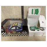 NASCAR ceramic clock in bank and Fuller bank