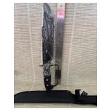 Knife with leather case