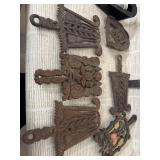Vintage cast iron trivets