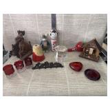 Scotty bookends, vintage thermometer and more