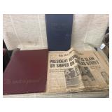 President, Kennedy, newspapers and books