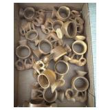 Wood elephant napkin rings