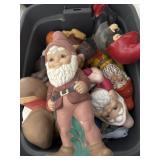 Tote of ceramic elves